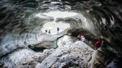Photo of Prohiben el ingreso a las cuevas de hielo del Glaciar Vinciguerra durante todo el año