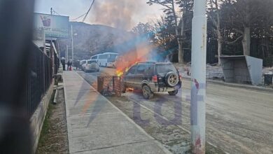 Photo of Un vehículo se incendió en Ushuaia