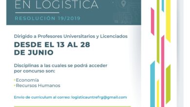 Photo of Este viernes abre la inscripción al concurso docente para la Tecnicatura en Logística