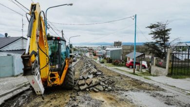 Photo of AVANZAN LOS TRABAJOS EN CALLE PONTÓN RÍO NEGRO EN USHUAIA