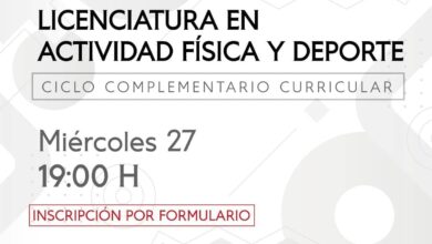 Photo of CHARLA INFORMATIVA SOBRE EL CICLO DE LICENCIATURA EN ACTIVIDAD FÍSICA Y DEPORTE