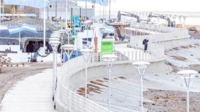 Photo of TRABAJOS FINALES EN LA OBRA DEL NUEVO MURO Y PASEO COSTERO DE RÍO GRANDE