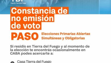 Photo of CASA TIERRA DEL FUEGO JUSTIFICARÁ LA NO EMISION DEL VOTO DE RESIDENTES FUEGUINOS QUE SE ENCUENTREN EN BUENOS AIRES