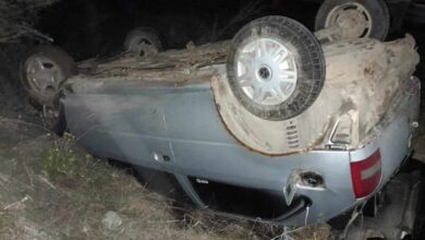 Photo of Accidente en Ruta Nacional N° 3: Conductor lesionado tras vuelco de vehículo