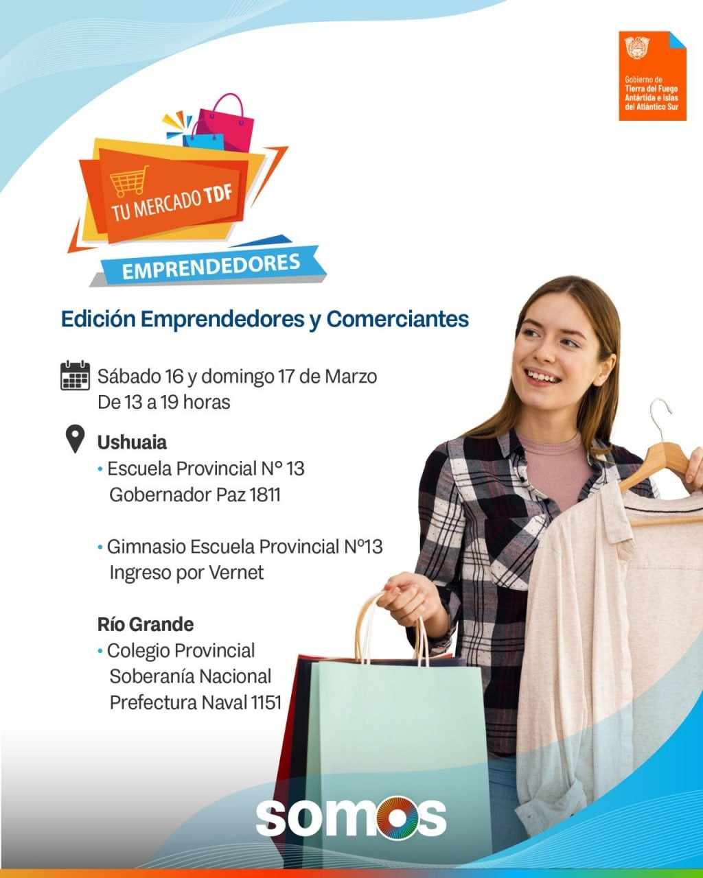 Photo of ESTE FIN DE SEMANA SE LLEVARÁ A CABO EN USHUAIA Y RÍO GRANDE “TU MERCADO TDF: EDICIÓN EMPRENDEDORES Y COMERCIANTES”