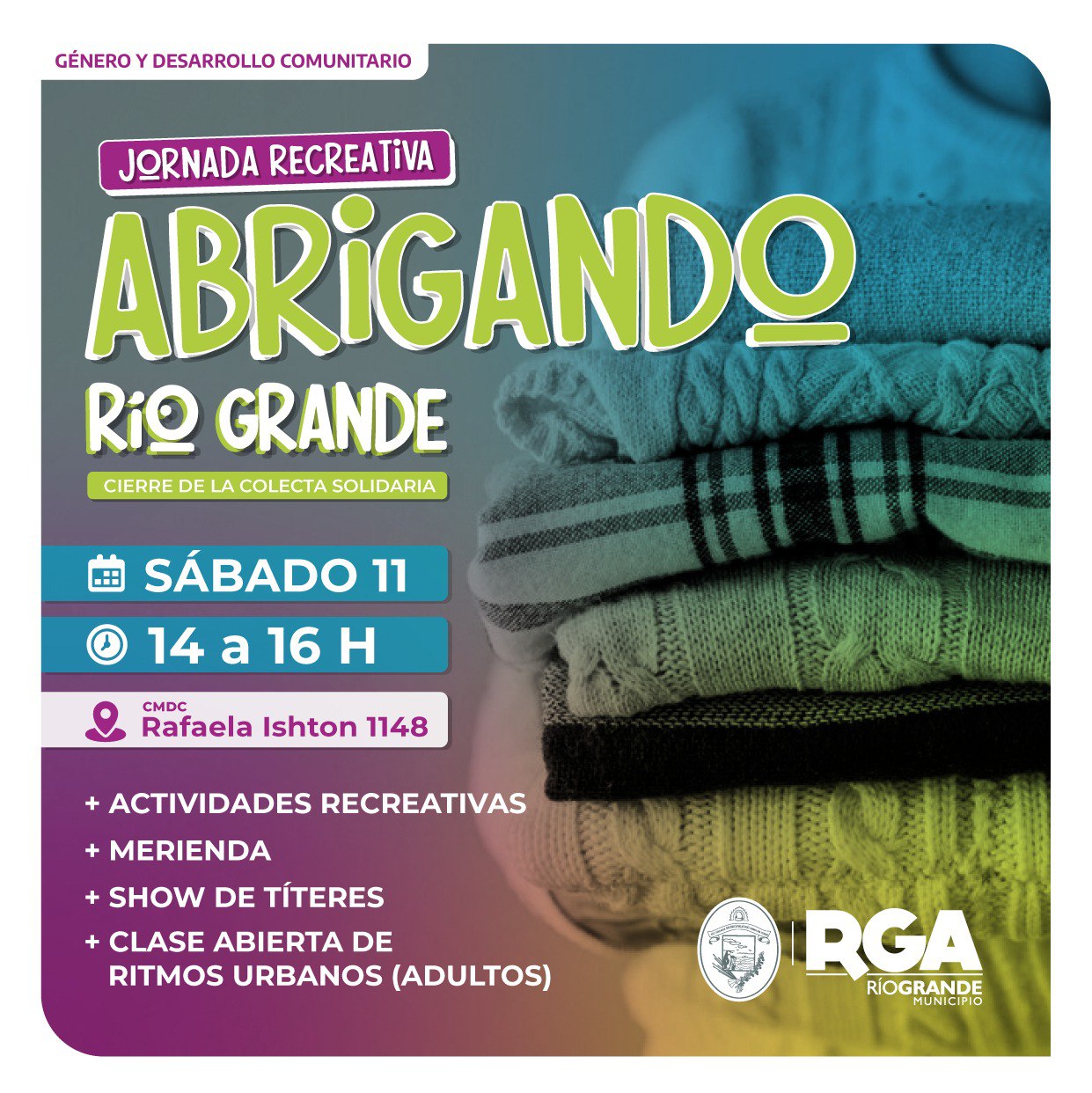 Photo of Gran cierre de la colecta solidaria “Abrigando Río Grande”