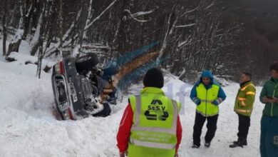 Photo of Vuelco a la altura de Las Cotorras