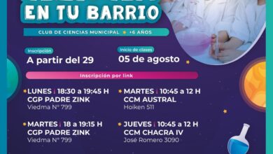 Photo of El lunes comienzan las inscripciones para el club “Ciencia en tu Barrio”