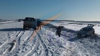 Photo of Despiste sobre una ruta 3 nevada en proximidades a Río Grande