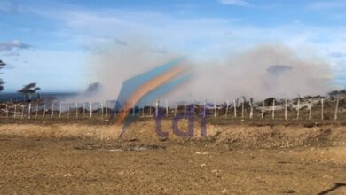 Photo of En medio del temporal un foco de incendio forestal en la zona de estancia La Fueguina