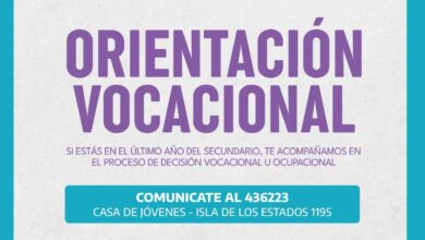 Photo of El Municipio ofrecerá una jornada de Orientación Vocacional y Ocupacional para las juventudes riograndenses