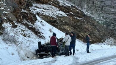 Photo of Vuelco en la Ruta de 3 de una camioneta conducida por el legislador García