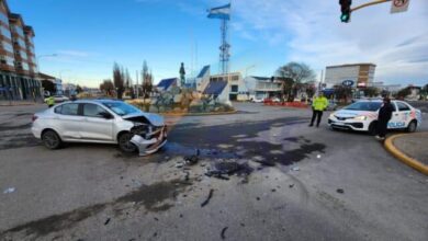 Photo of Taxista fue trasladado al hospital luego de un violento choque en el centro de Río Grande