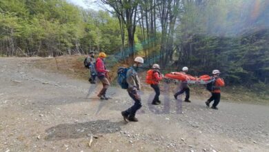 Photo of Rescataron un turista lesionado en el sendero Laguna Turquesa