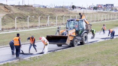 Photo of Este fin de semana continuaron los trabajos en la Av. Héroes de Malvinas