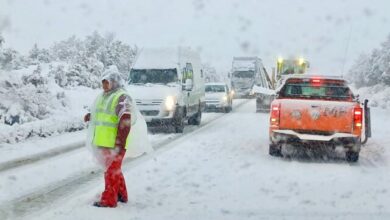 Photo of Solicitan transitar con precaución ante nevadas en Ruta 3