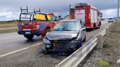 Photo of Una pareja hospitalizada tras chocar un guardarrail en ruta 3 yendo al cabo Domingo