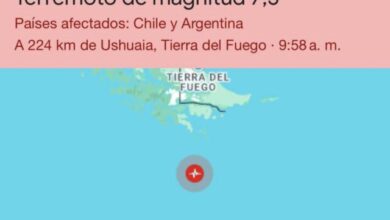 Photo of Sismo de 7,4° se sintió en Tierra del Fuego