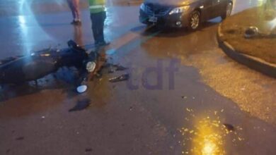 Photo of Motociclista herido luego de chocar contra un auto