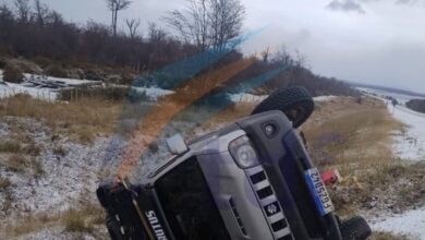 Photo of Turistas brasileños volcaron en ruta 3 a la altura del sector de río Valdéz