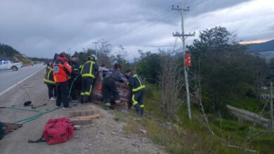 Photo of ​Un hombre de Tolhuin fue rescatado e internado tras un violento impacto contra un guardarrail 