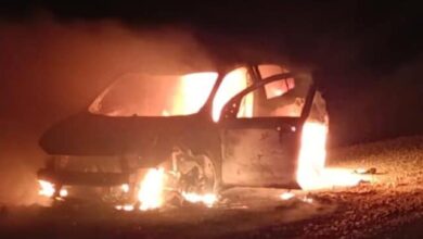 Photo of ​Un rodado se prendió fuego en la ruta a José Menéndez y el conductor sufrió quemaduras 